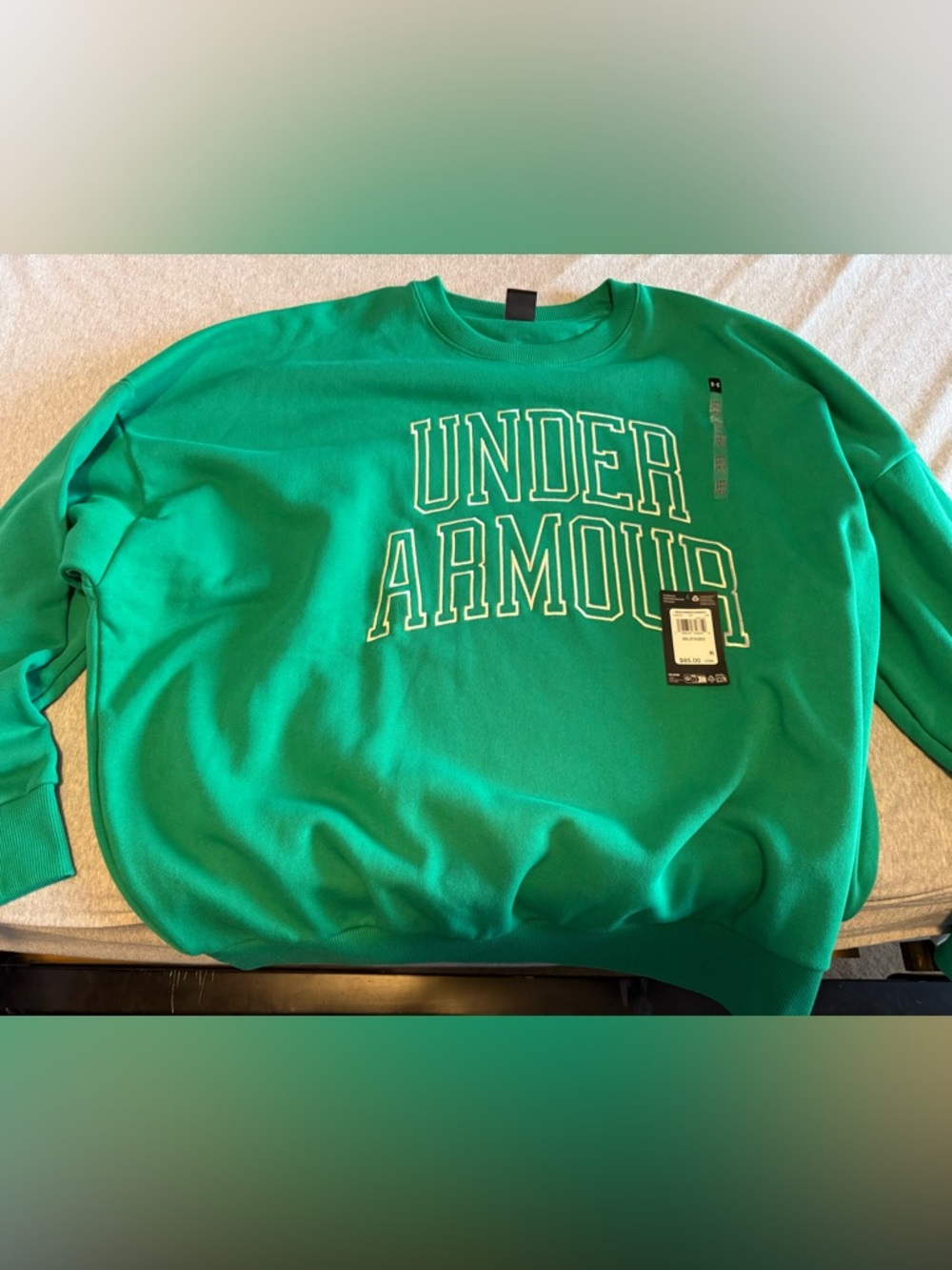 Green Men’s Under Armour Crewneck Sweater- XXL Loose Fi